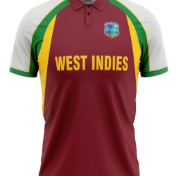 West Indies T20 World Cup 2007 Half Sleeves Cricket Fan Jersey - 100% Dryfit Polyester - With Name Personalization West Indies T20 World Cup 2007 Half Sleeves Cricket Fan Jersey - 100% Dryfit Polyester - With Name Personalization