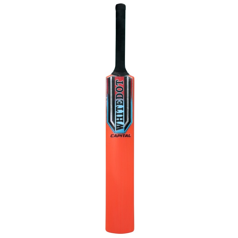 Whitedot Capital Orange Heavy Duty Plastic Cricket Bat for Heavy and Light Tennis Ball Whitedot Capital Orange Heavy Duty Plastic Cricket Bat for Heavy and Light Tennis Ball