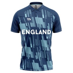 Whitedot England Blue Fan Cricket T-shirt