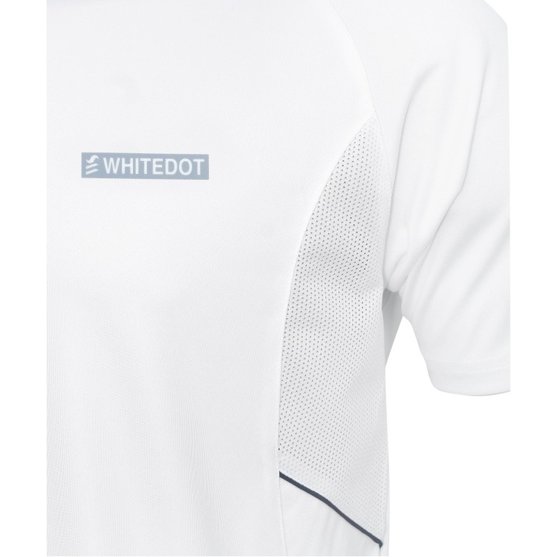 Whitedot Omega Quick Dry Half Sleeves Polo T-Shirt - White Whitedot Omega Quick Dry Half Sleeves Polo T-Shirt - White