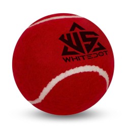 Whitedot Red Heavy Cricket Tennis Ball - Pack of 6