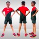 Whitedot Starz Junior Red T-shirt and Green Shorts Set Whitedot Starz Junior Red T-shirt and Green Shorts Set
