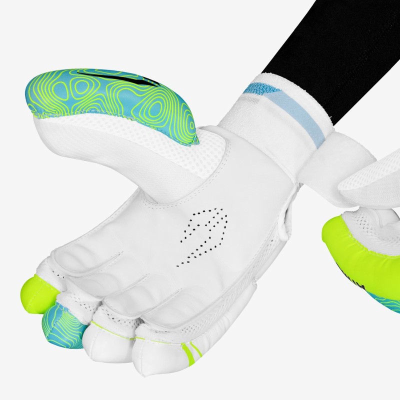 DSC Atmos Batting Gloves (Green/Lemon)
