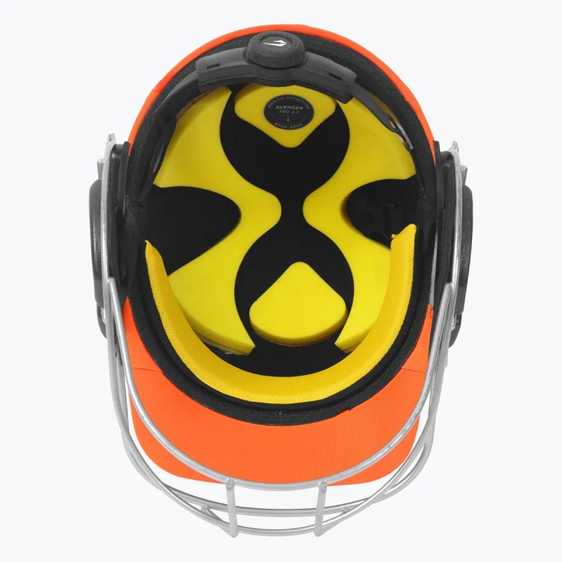 DSC Avenger Pro 2.0 Cricket Helmet, Orange, Large DSC Avenger Pro 2.0 Cricket Helmet, Orange, Large
