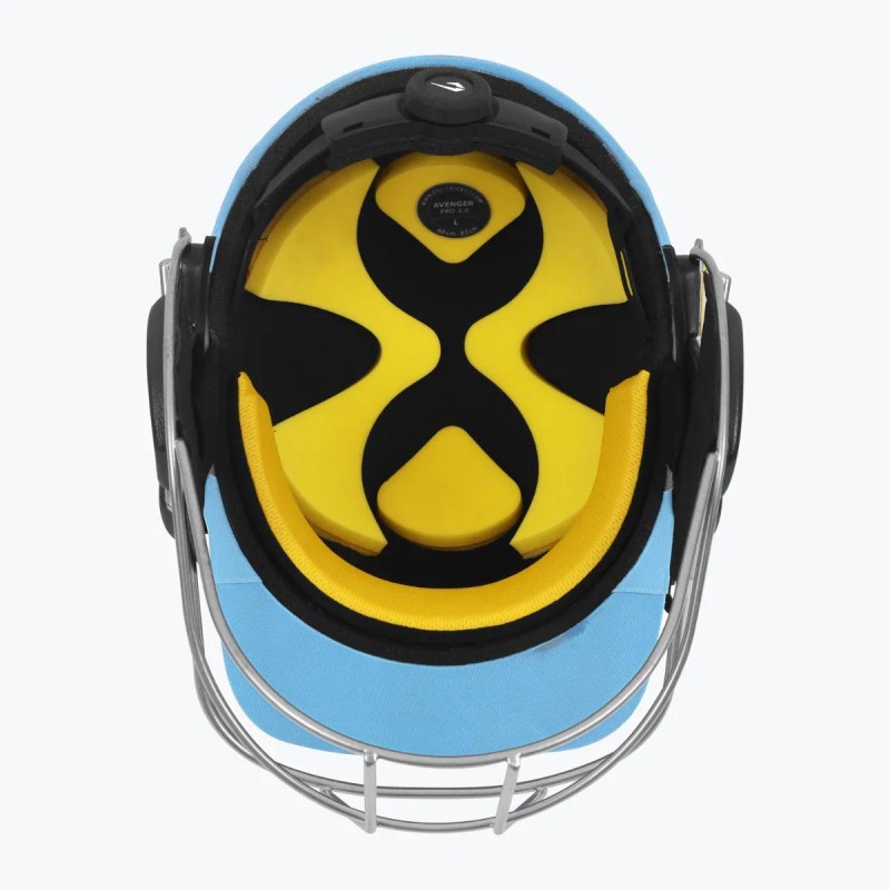DSC Avenger Pro 2.0 Cricket Helmet, Sky Blue, Large DSC Avenger Pro 2.0 Cricket Helmet, Sky Blue, Large
