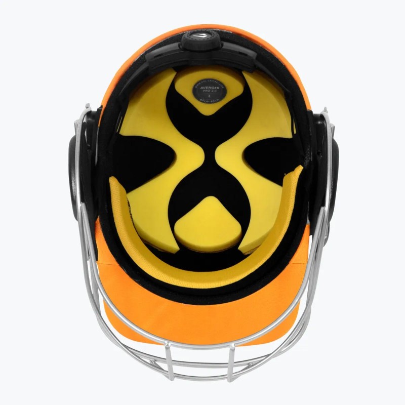 DSC Avenger Pro 2.0 Cricket Helmet, Yellow, Large DSC Avenger Pro 2.0 Cricket Helmet, Yellow, Large