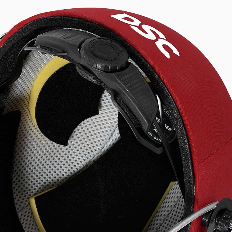 DSC Defender 2.0 Cricket Helmet, Red, Large DSC Defender 2.0 Cricket Helmet, Red, Large