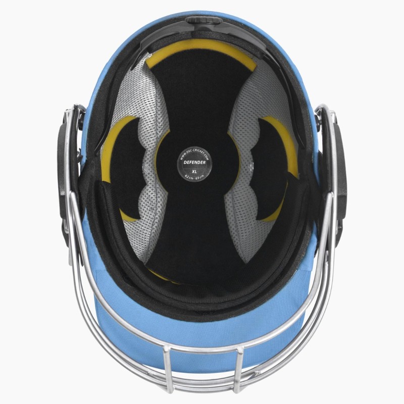 DSC Defender 2.0 Cricket Helmet, Sky Blue, Large DSC Defender 2.0 Cricket Helmet, Sky Blue, Large