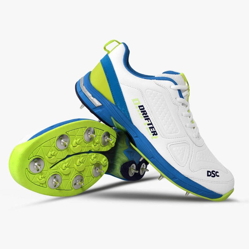 DSC Drifter Cricket Shoes (Royal Blue / Yellow)