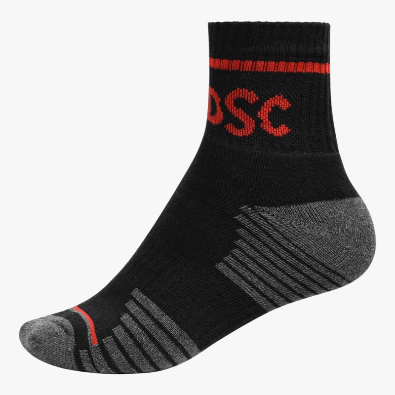 DSC DSC 06 Cricket Socks (Black/Grey Melange/Red) DSC DSC 06 Cricket Socks (Black/Grey Melange/Red)