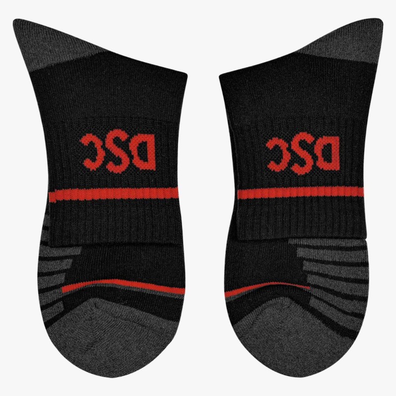 DSC DSC 06 Cricket Socks (Black/Grey Melange/Red) DSC DSC 06 Cricket Socks (Black/Grey Melange/Red)