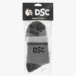 DSC DSC 08 Cricket Socks (Grey Melange/Black/White)