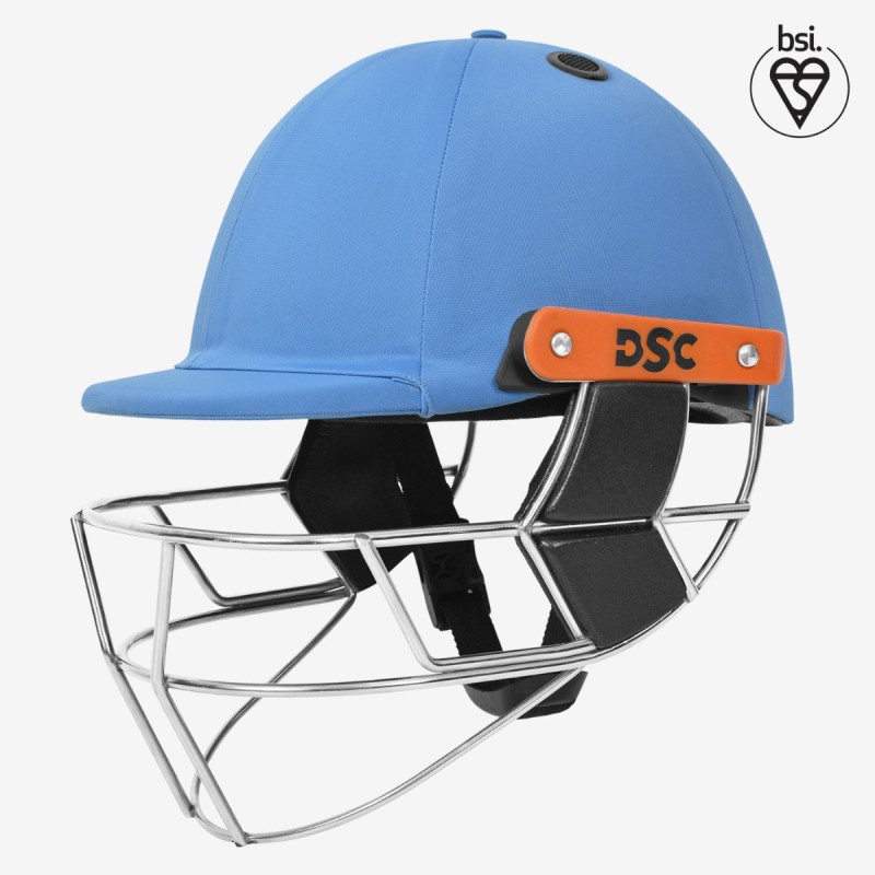 DSC Empra SS Cricket Helmet, Sky Blue, Large DSC Empra SS Cricket Helmet, Sky Blue, Large