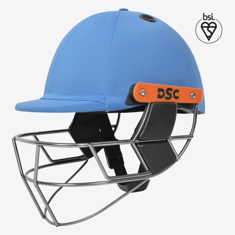 DSC Empra Titanium Cricket Helmet, Sky Blue, Large DSC Empra Titanium Cricket Helmet, Sky Blue, Large