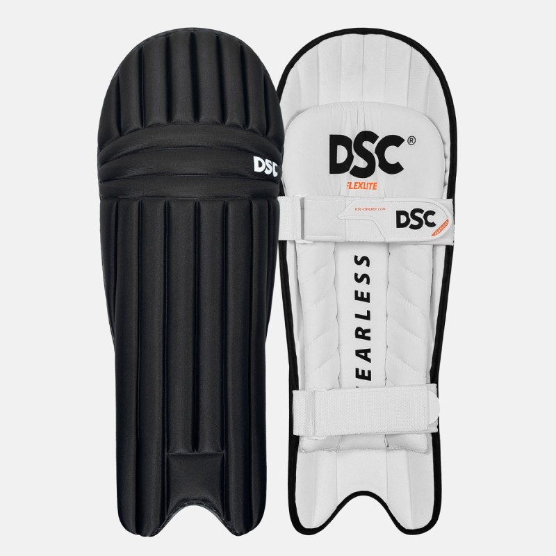 DSC Flex Lite Moulded Batting Leg Guard (Black) DSC Flex Lite Moulded Batting Leg Guard (Black)
