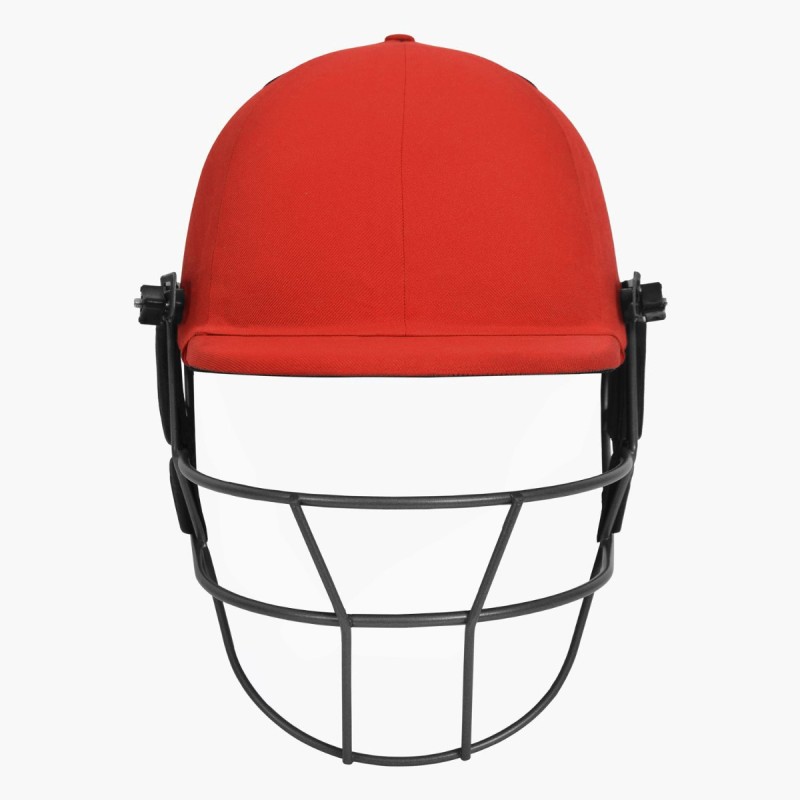 DSC Fort 44 Lite Titanium Cricket Helmet - Custom, Red, XL