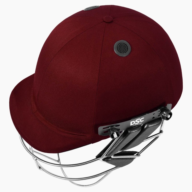 DSC Fort 44 Lite Titanium Cricket Helmet, Maroon, Large DSC Fort 44 Lite Titanium Cricket Helmet, Maroon, Large