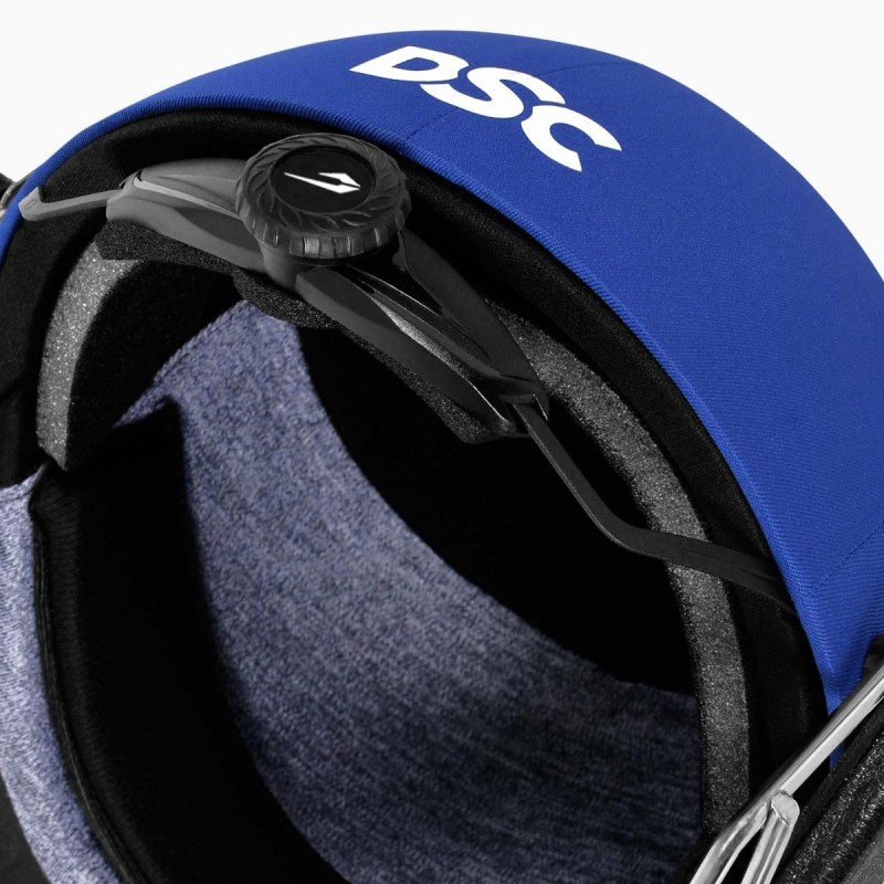 DSC Fort 44 Lite Titanium Cricket Helmet, Royal Blue, Large DSC Fort 44 Lite Titanium Cricket Helmet, Royal Blue, Large