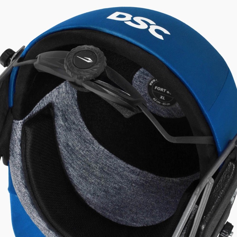 DSC Fort 44 Pro Cricket Helmet, Royal Blue, Large DSC Fort 44 Pro Cricket Helmet, Royal Blue, Large