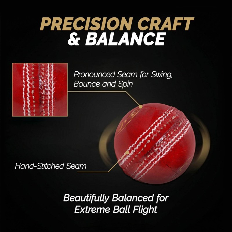 DSC Grade Leather Ball, Red DSC Grade Leather Ball, Red