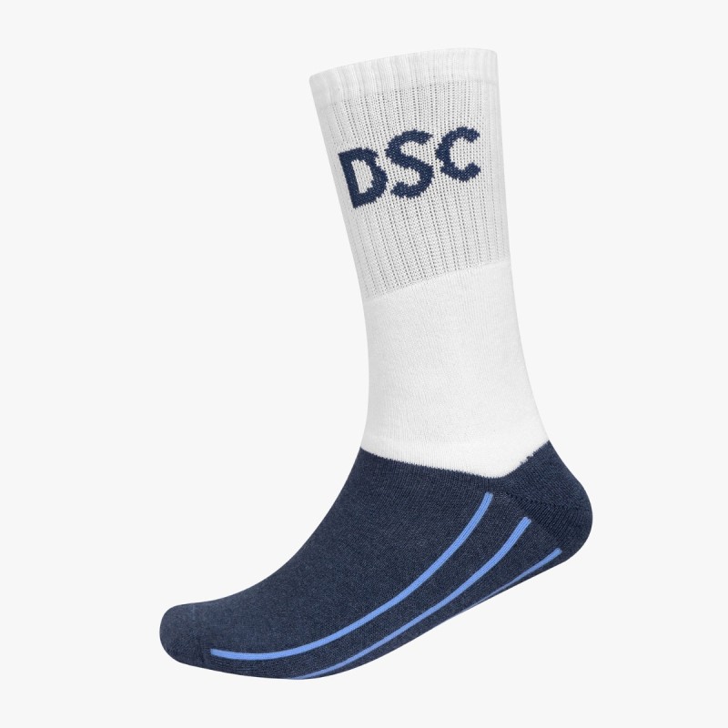 DSC Intense Passion Cricket Socks (White/Denim Blue) DSC Intense Passion Cricket Socks (White/Denim Blue)