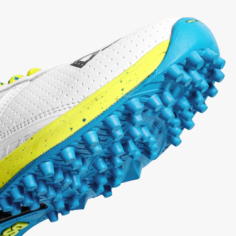 DSC Jaffa 22 Cricket Shoes (White / Lime Yellow)