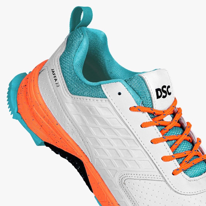 DSC Jaffa 22 Cricket Shoes (White / Orange) DSC Jaffa 22 Cricket Shoes (White / Orange)