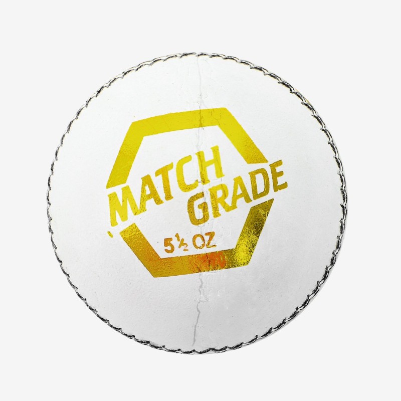 DSC Match Grade Leather Ball, White DSC Match Grade Leather Ball, White