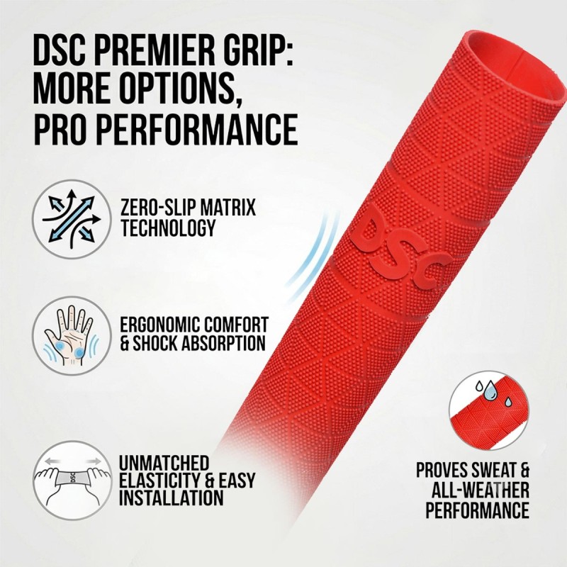 DSC Microtek Bat Grip, Red