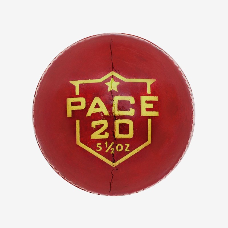 DSC Pace 20 Leather Ball, Red DSC Pace 20 Leather Ball, Red
