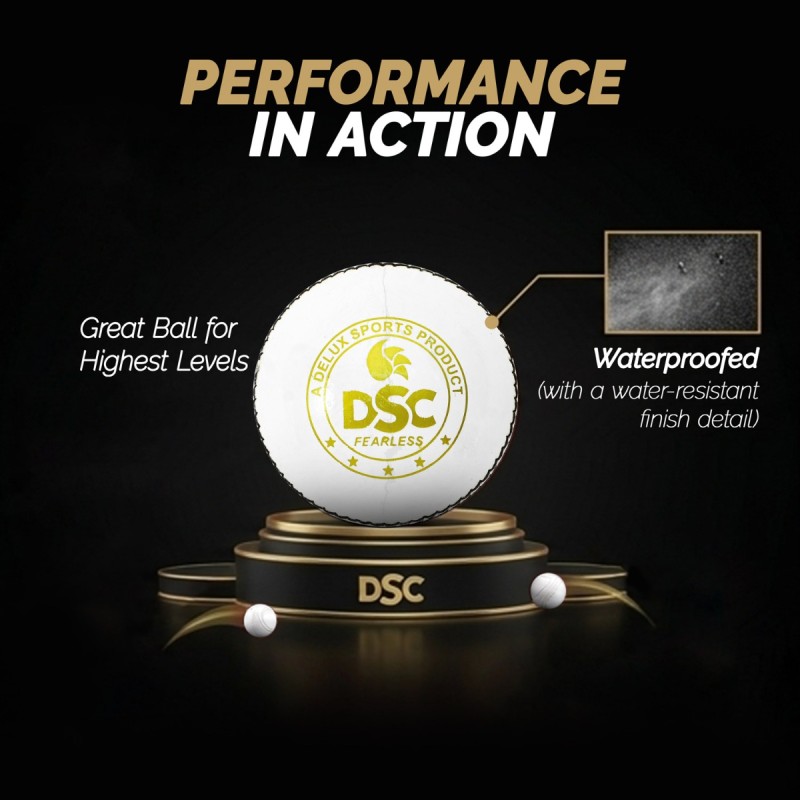 DSC Pace 20 Leather Ball, White DSC Pace 20 Leather Ball, White