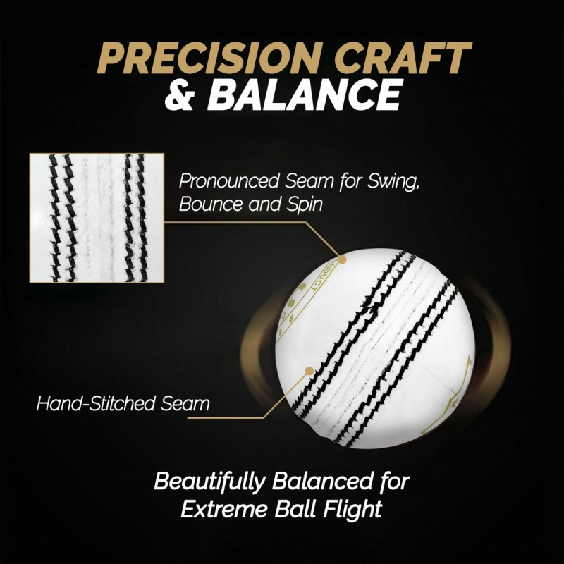 DSC Pace 20 Leather Ball, White DSC Pace 20 Leather Ball, White
