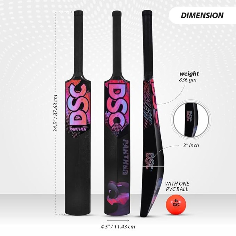 DSC Panther Cricket Set (Black, Mens) DSC Panther Cricket Set (Black, Mens)