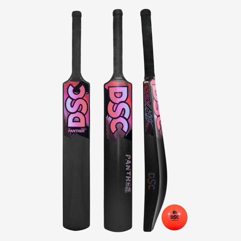 DSC Panther Plastic Bat (Black, Mens) DSC Panther Plastic Bat (Black, Mens)
