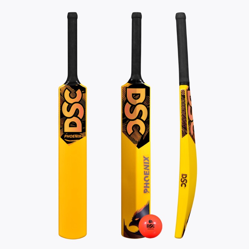 DSC Phoenix Plastic Bat (Yellow, Junior)