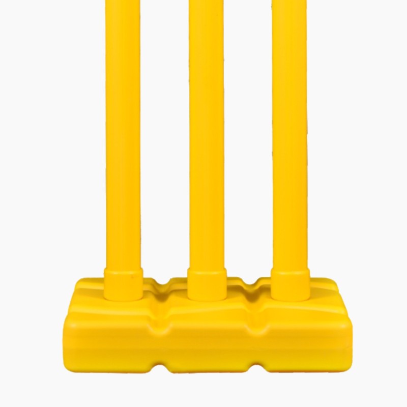DSC Plastic Cricket Stumps (Mens), Yellow DSC Plastic Cricket Stumps (Mens), Yellow