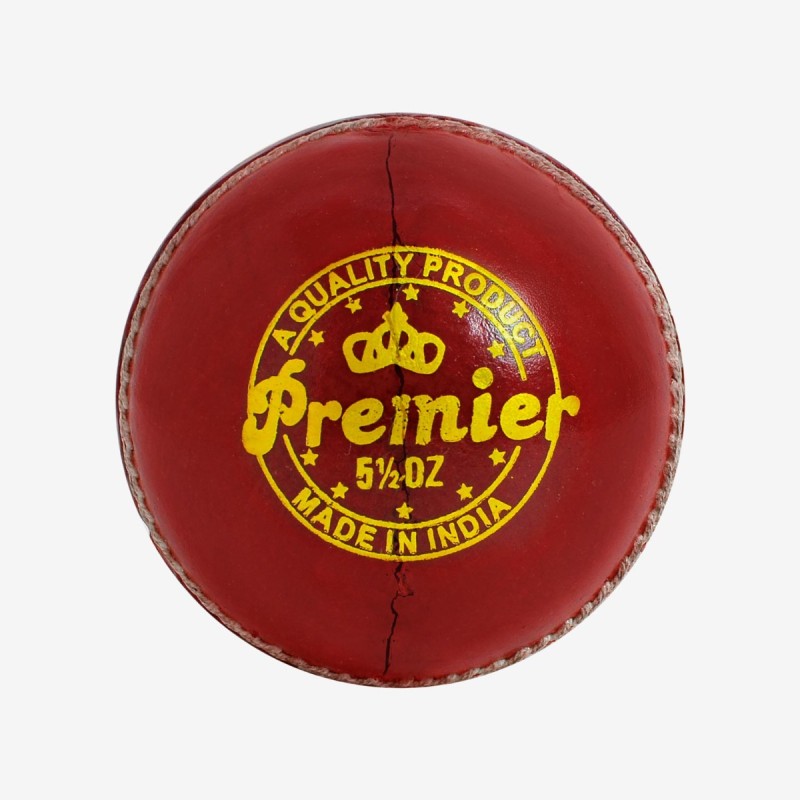 DSC Premier Leather Ball, Red DSC Premier Leather Ball, Red