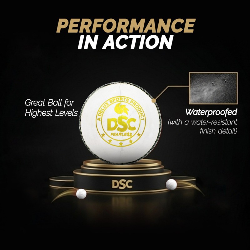 DSC Pro Club Leather Ball, White