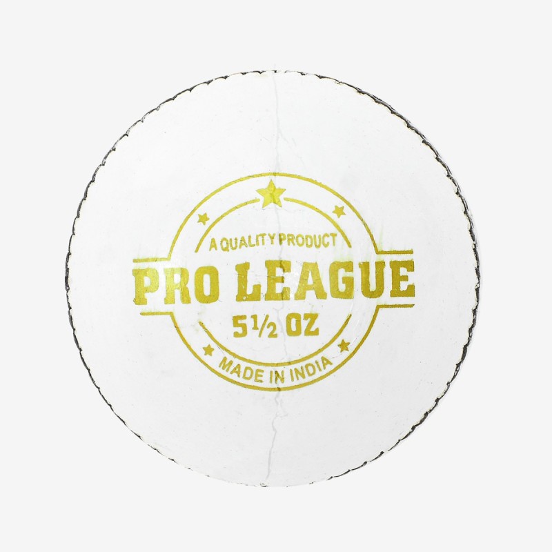 DSC Pro League Leather Ball, White DSC Pro League Leather Ball, White