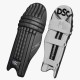DSC Pro X Batting Leg Guard (Black), Mens Right