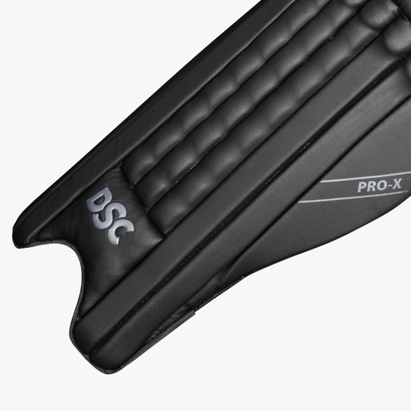 DSC Pro X Batting Leg Guard (Black), Mens Right