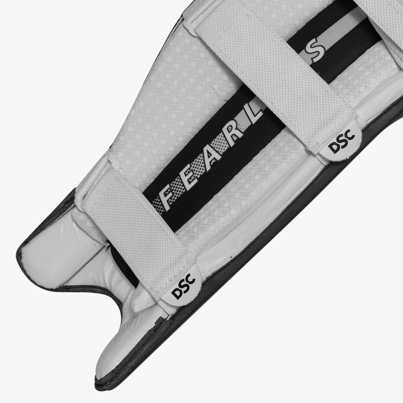 DSC Pro X Batting Leg Guard (Black), Mens Right