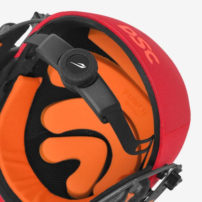 DSC Punch Cricket Helmet, Red, XS DSC Punch Cricket Helmet, Red, XS