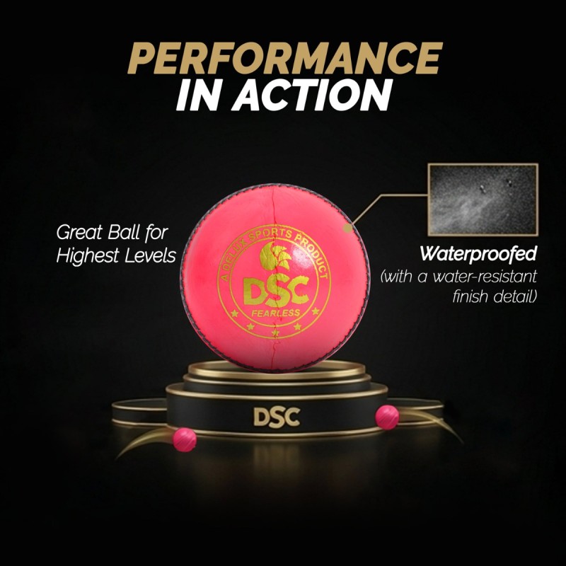 DSC Red Dot Leather Ball, Pink DSC Red Dot Leather Ball, Pink