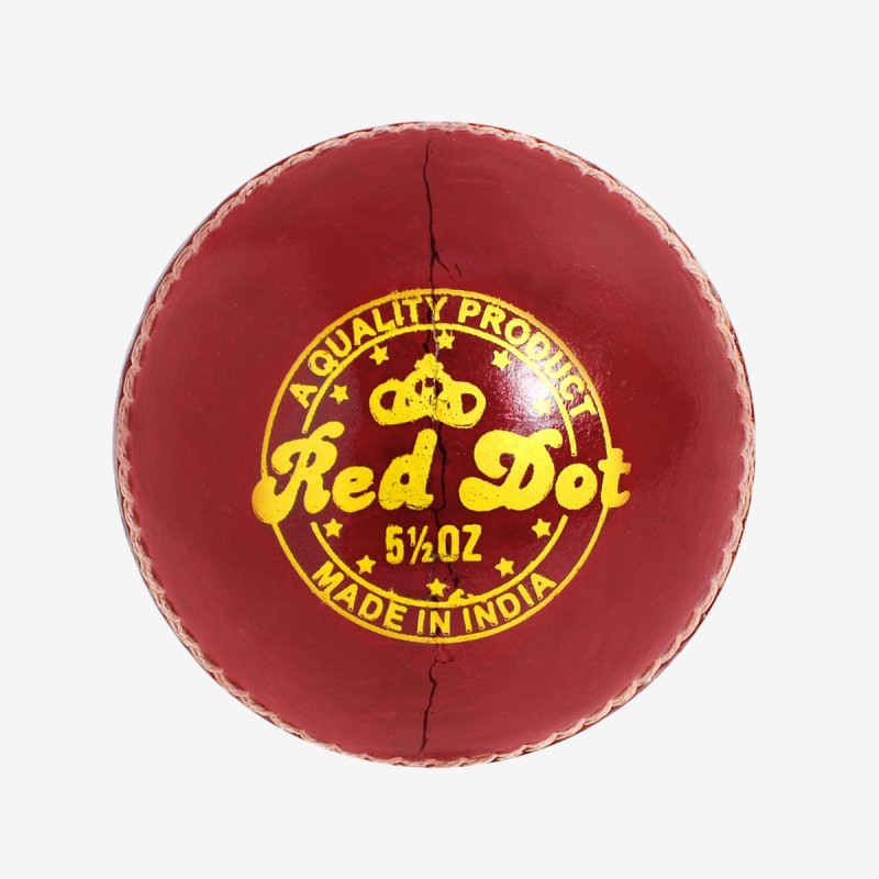 DSC Red Dot Leather Ball, Red DSC Red Dot Leather Ball, Red