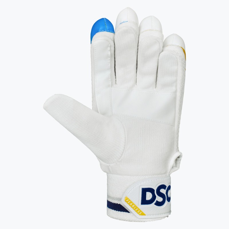 DSC Ruffle Batting Gloves (Blue/Yellow) DSC Ruffle Batting Gloves (Blue/Yellow)