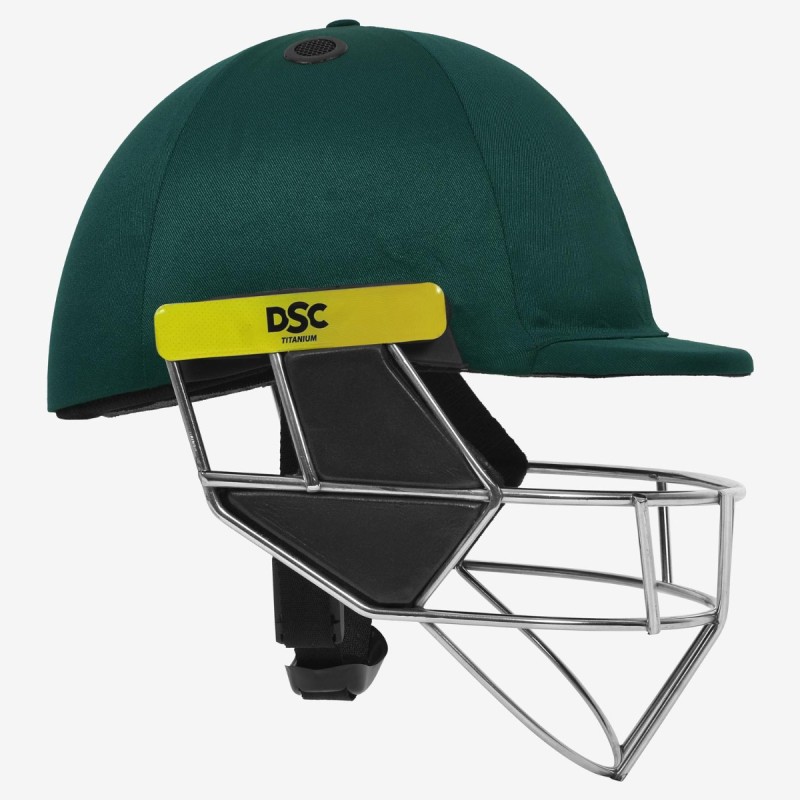 DSC Scud Titanium Cricket Helmet, Green, Large DSC Scud Titanium Cricket Helmet, Green, Large