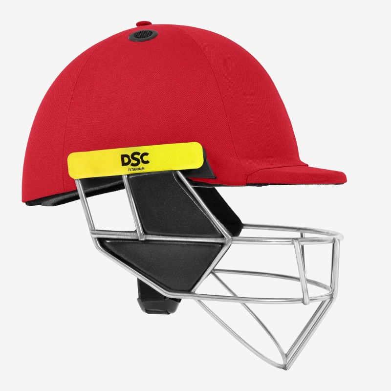 DSC Scud Titanium Cricket Helmet, Red, XS DSC Scud Titanium Cricket Helmet, Red, XS