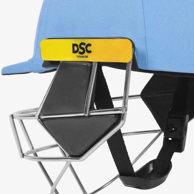 DSC Scud Titanium Cricket Helmet, Sky Blue, Large DSC Scud Titanium Cricket Helmet, Sky Blue, Large