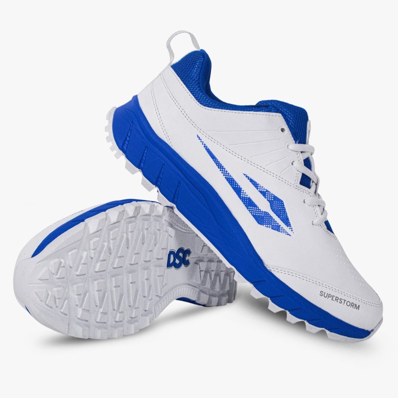 DSC Superstorm Cricket Shoes (Blue / White) DSC Superstorm Cricket Shoes (Blue / White)